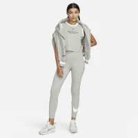 Nike Sportswear Classics жіноча З високою талією Graphic лосіни колір сірий