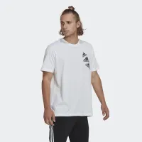 Футболка adidas Essentials BrandLove HL9386 - Белая