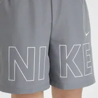 Nike Multi Big дитячі Woven тренувальні шорти колір сірий