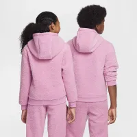 Nike Sportswear Club Fleece Big детские Full-Zip Winterized Толстовка с капюшоном Pink