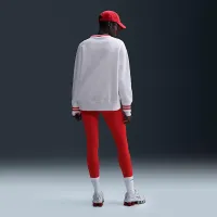Nike Sportswear Phoenix Fleece женская оверсайз Graphic Crew-Neck свитшот цвет коричневый
