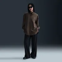 Nike 24.7 PerfectStretch жіноча Dri-FIT оверсайз Long-Sleeve Shirt колір коричневий