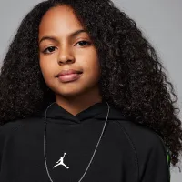 Nike Jordan Dri-FIT Sport Big дитячі Pullover Толстовка з капюшоном колір чорний