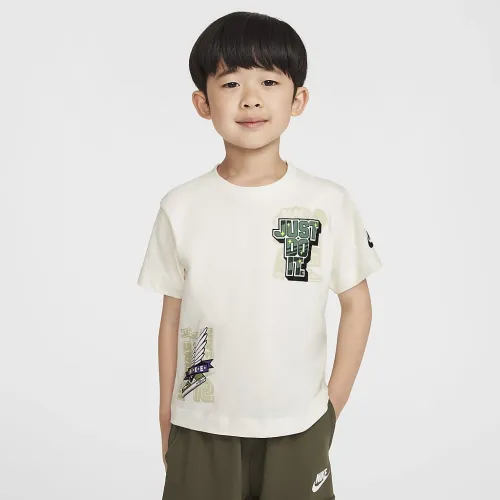Nike Step Up Your Game Toddler Graphic футболка цвет белый