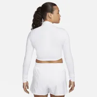 Nike Dri-FIT One Luxe женская Long-Sleeve Cropped Top цвет белый