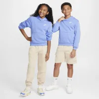 Nike Sportswear Club Fleece Big детские Pullover Толстовка с капюшоном синий