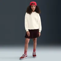 Nike Sportswear Club Fleece Big детские оверсайз свитшот цвет коричневый