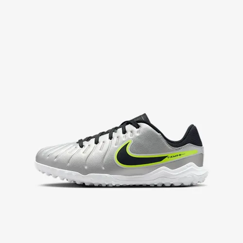 Nike Jr. Tiempo Legend 10 Academy Little/Big детские Turf Low-Top Soccer Кроссовки цвет серый