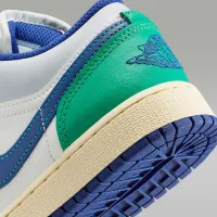 Nike Air Jordan 1 Low Big детские Кроссовки цвет белый