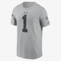 Sauce Gardner New York Jets Salute to Service чоловічі Nike NFL футболка колір сірий