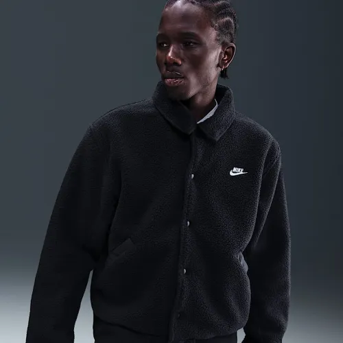 Nike Sportswear Club чоловічі High-Pile Fleece Coaches Куртка колір чорний
