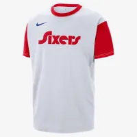 Philadelphia 76ers Courtside City Edition чоловічі Nike NBA футболка колір білий