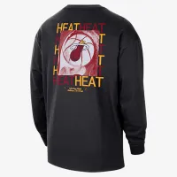 Miami Heat Courtside чоловічі Nike NBA Max90 Long-Sleeve футболка колір чорний