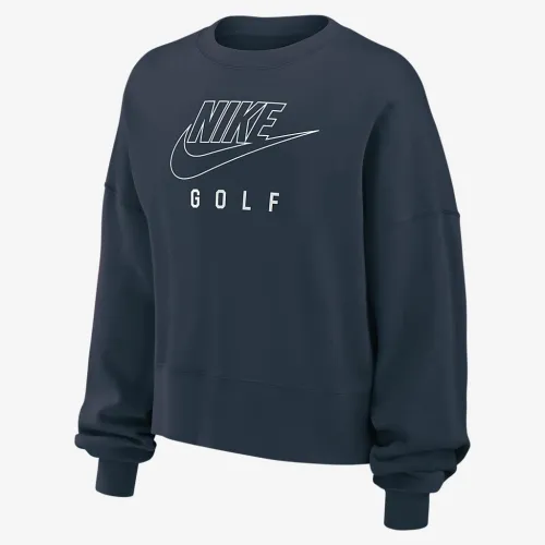 Nike Phoenix Fleece жіноча для гольфу Crew-Neck світшот блакитний