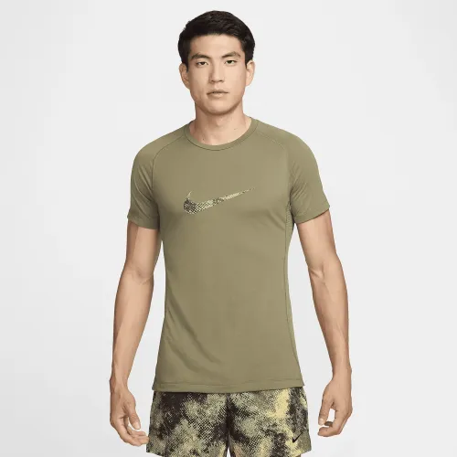 Nike Flex Rep мужские Dri-FIT Short-Sleeve Fitness Top цвет зеленый