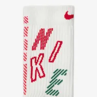 Nike Elite 2.0 X-MAS Cushioned Crew носки цвет белый