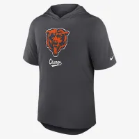 Chicago Bears мужские Nike Dri-FIT NFL Hooded футболка цвет серый