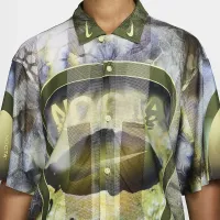Nike NOCTA Opal чоловічі Button-Down Short-Sleeve Top колір зелений