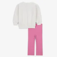 Nike Swoosh Spirit Baby (12-24M) Crew and лосины набор Pink