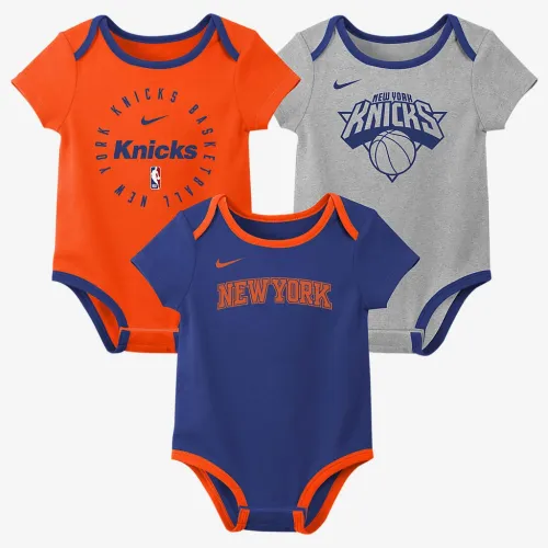 New York Knicks Baby Nike NBA 3 пари Bodysuit комплект Orange