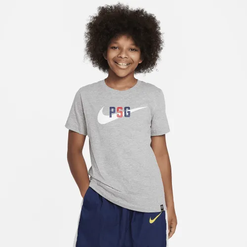 Paris Saint-Germain Swoosh Nike футболка колір сірий