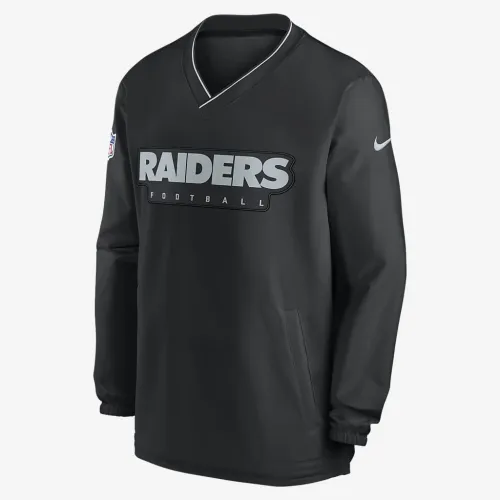 Las Vegas Raiders Sideline мужские Nike NFL Long-Sleeve Ветровка цвет черный