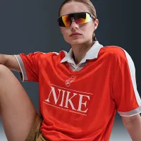 Nike Sportswear женская V-Neck Jersey Top цвет красный