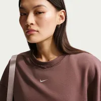 Nike Sportswear Chill Terry женская оверсайз French Terry Crew-Neck свитшот цвет фиолетовый