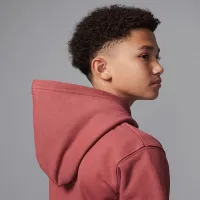Nike Jordan MJ Flight Big дитячі Fleece Pullover Толстовка з капюшоном колір червоний
