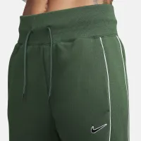 Nike Sportswear Phoenix Fleece женская С высокой Талией Open-Hem Sweatpants цвет зеленый