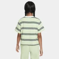 Nike Sportswear Essentials+ Big детские (Girls') Boxy футболка цвет зеленый