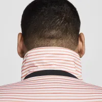 Nike Tour мужские Dri-FIT Striped для гольфа Polo Orange