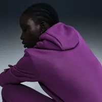 Nike Sportswear Club Fleece женская Pullover Толстовка с капюшоном цвет фиолетовый