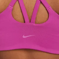Nike One Big дитячі (Girls') Long-Line Sports Bra колір фіолетовий