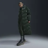 Nike Sportswear Windpuffer жіноча Therma-FIT Loose Hooded Shine Parka колір зелений