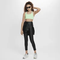 Nike Swoosh Big дитячі (Girls') Sports Bra колір зелений