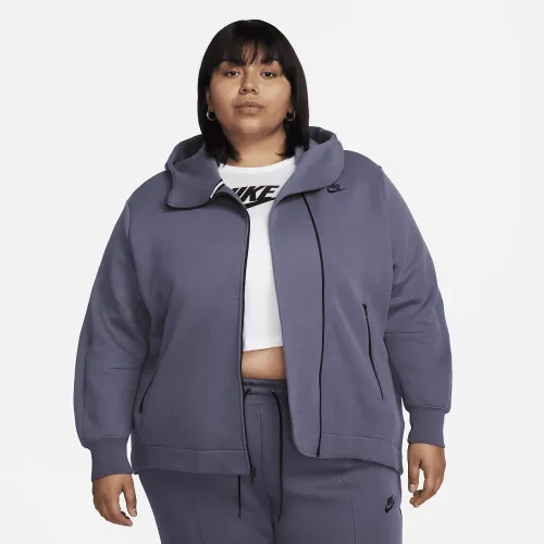 Nike Sportswear Tech Fleece жіноча оверсайз Full-Zip Толстовка з капюшоном (великі розміри) колір сірий
