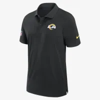 Los Angeles Rams Sideline чоловічі Nike Dri-FIT NFL Polo колір чорний
