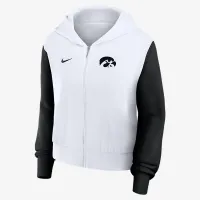 Iowa Athletic Prep Colorblocked Script Women’s Nike College Full-Zip Толстовка с капюшоном цвет белый