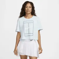 Nike Heritage жіноча Dri-FIT Short-Sleeve Cropped Top блакитний