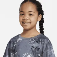 Nike Icon Clash Boxy Tee Little детские Tee цвет серый