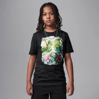 Nike Jordan Flight Essentials Big детские Poolside Jumpman футболка цвет черный