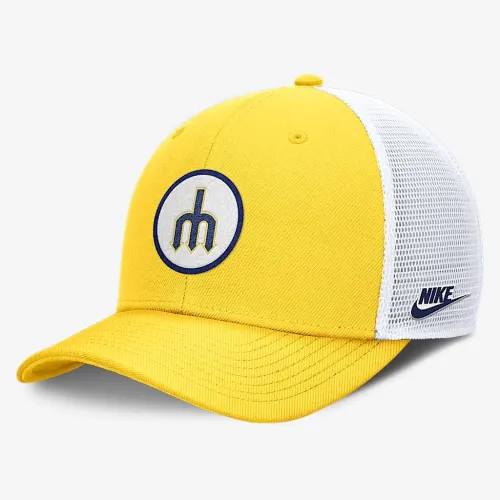Seattle Mariners Cooperstown Rise чоловічі Nike Dri-FIT MLB Trucker Adjustable Hat Yellow