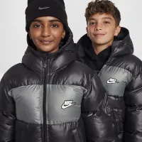 Nike Sportswear Heavyweight Synthetic Fill EasyOn Big дитячі Therma-FIT Repel Loose Hooded Куртка колір чорний