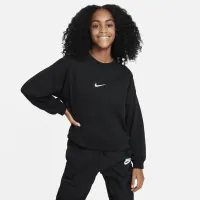 Nike Sportswear Big дитячі (Girls') Dri-FIT Crew-Neck світшот колір чорний