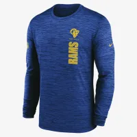 Los Angeles Rams Sideline Velocity чоловічі Nike Dri-FIT NFL Long-Sleeve футболка блакитний