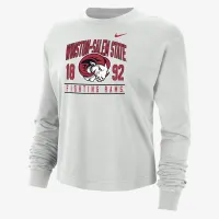 Winston-Salem жіноча Nike College Boxy Long-Sleeve футболка колір сірий