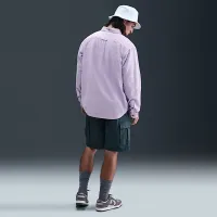 Nike Life мужские Oxford Shirt цвет фиолетовый