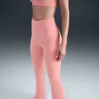 Nike Zenvy женская С высокой Талией Flaцвет красный лосины Pink