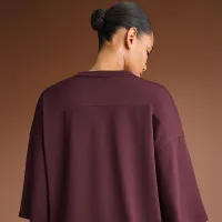 NikeSKIMS Airy жіноча оверсайз V-Neck футболка колір червоний
